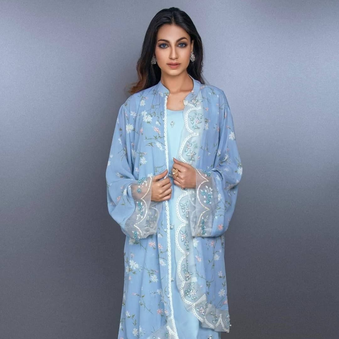 Sky Blue Tunic And Inner