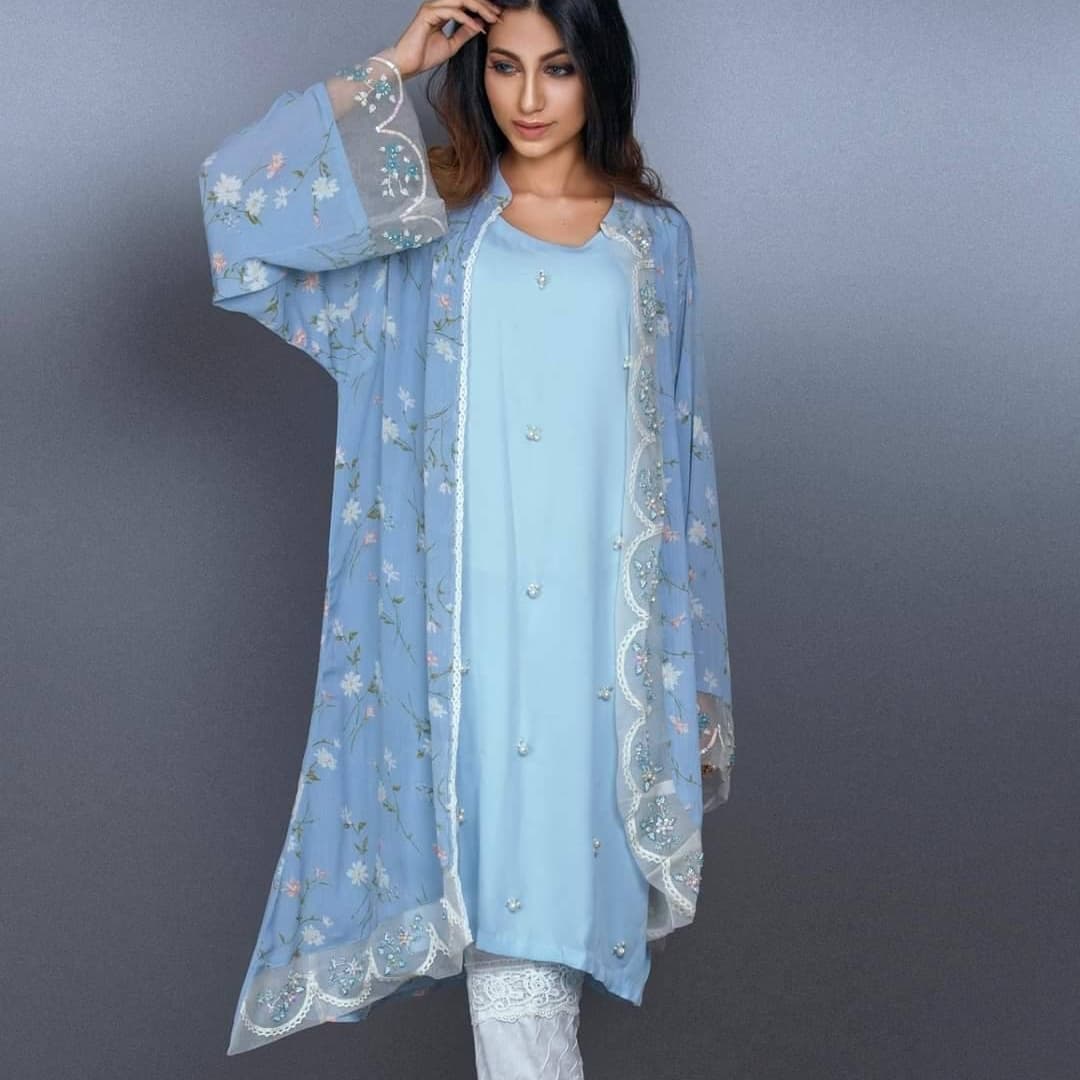 Sky Blue Tunic And Inner