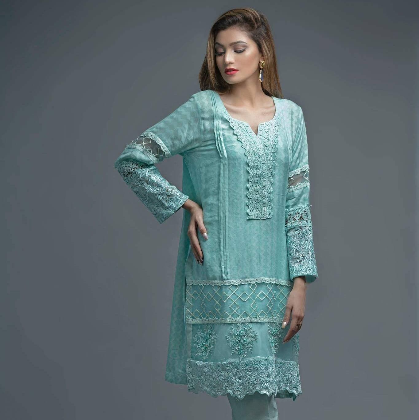Turquoise Mix Fabric