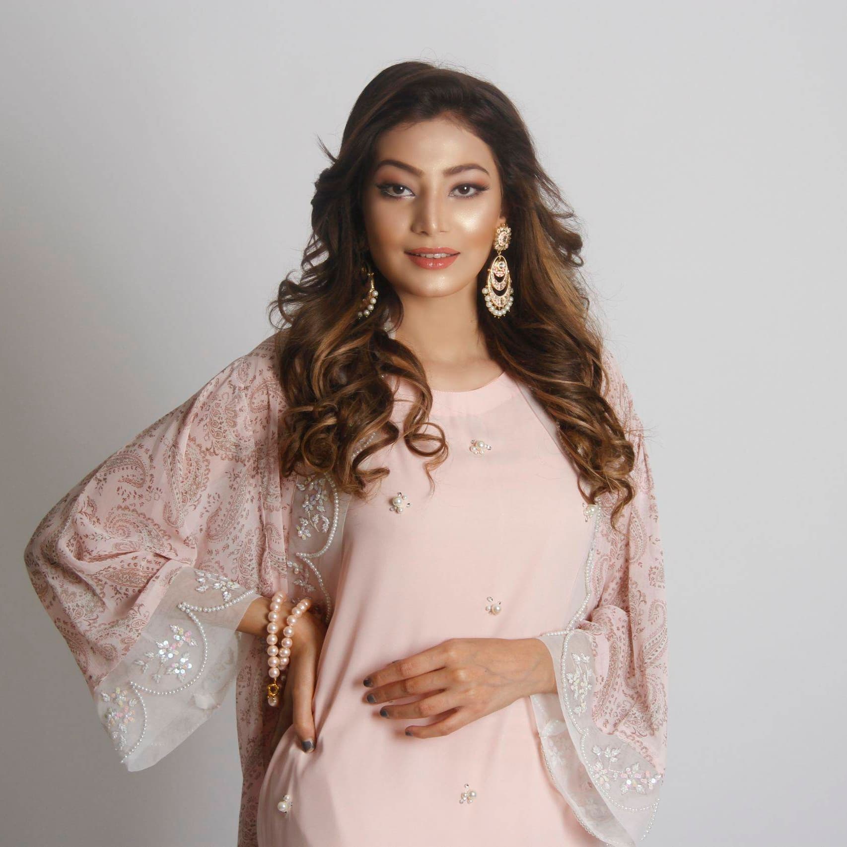 Blush Pink Asymmetrical Tunic