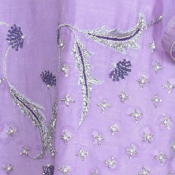 Lilac Zardozi