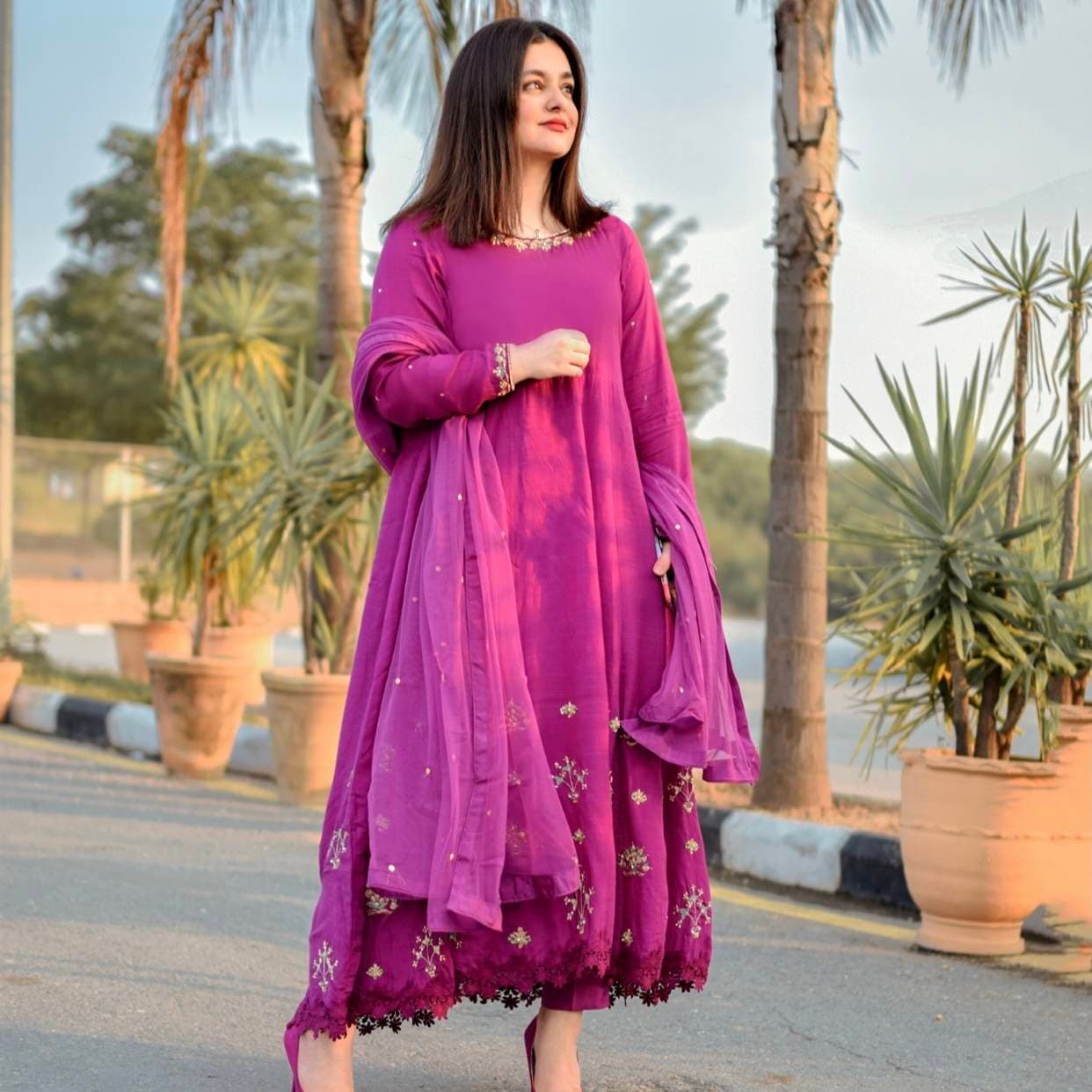 Magenta Peshwaz